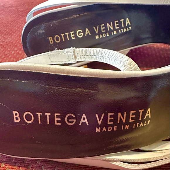 RARE Bottega Veneta White Strappy Wedge Dot Sandal Made In Italy US 6.5 / EU 37 - Picture 11 of 11